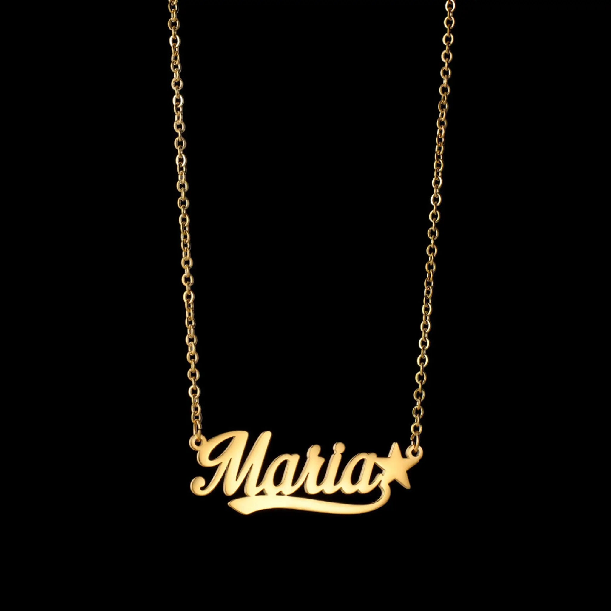 European And American Personalized Name Necklace - N - 7