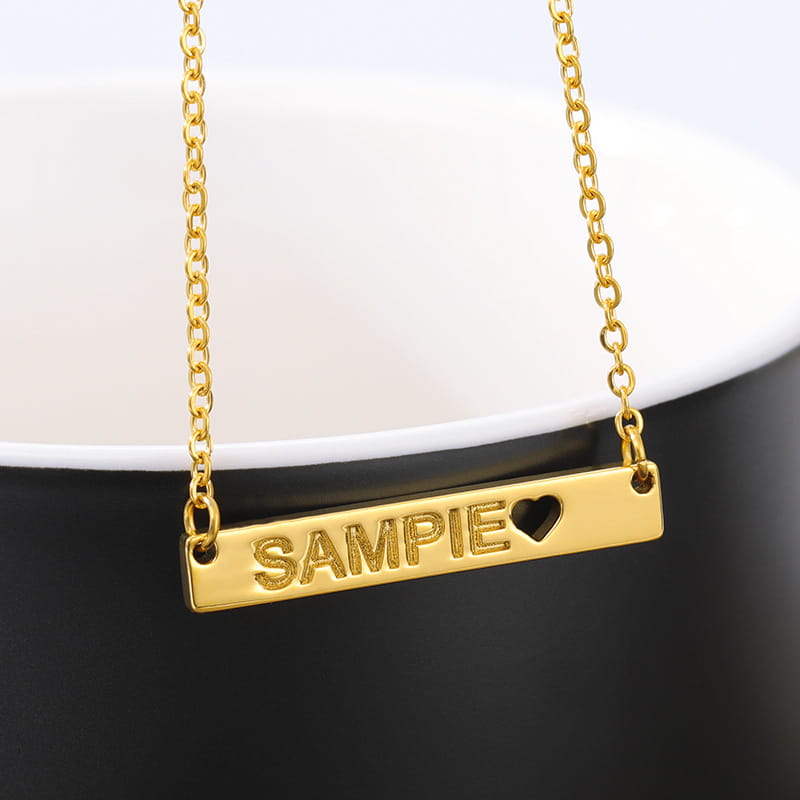 Korean Style Custom Stainless Steel Love Necklace