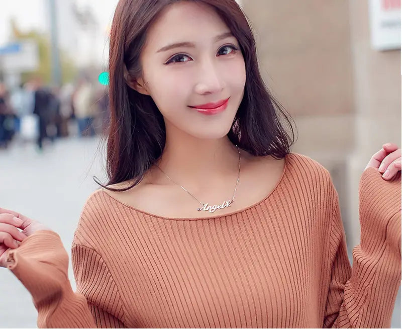 Stylish Zircon Diamond Necklace in Durable Titanium Steel for Fashion Lovers