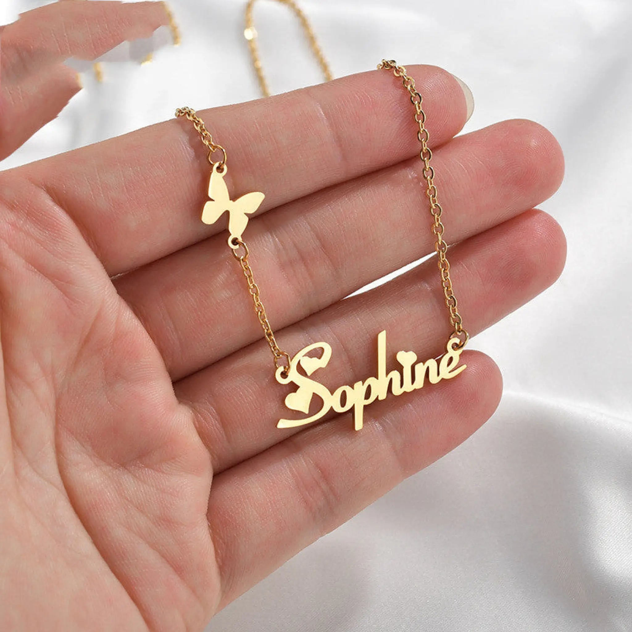 Fashion And Popular Personality DIY Stainless Steel Number And English Letter Name Pendant Custom Necklace For Women - 7