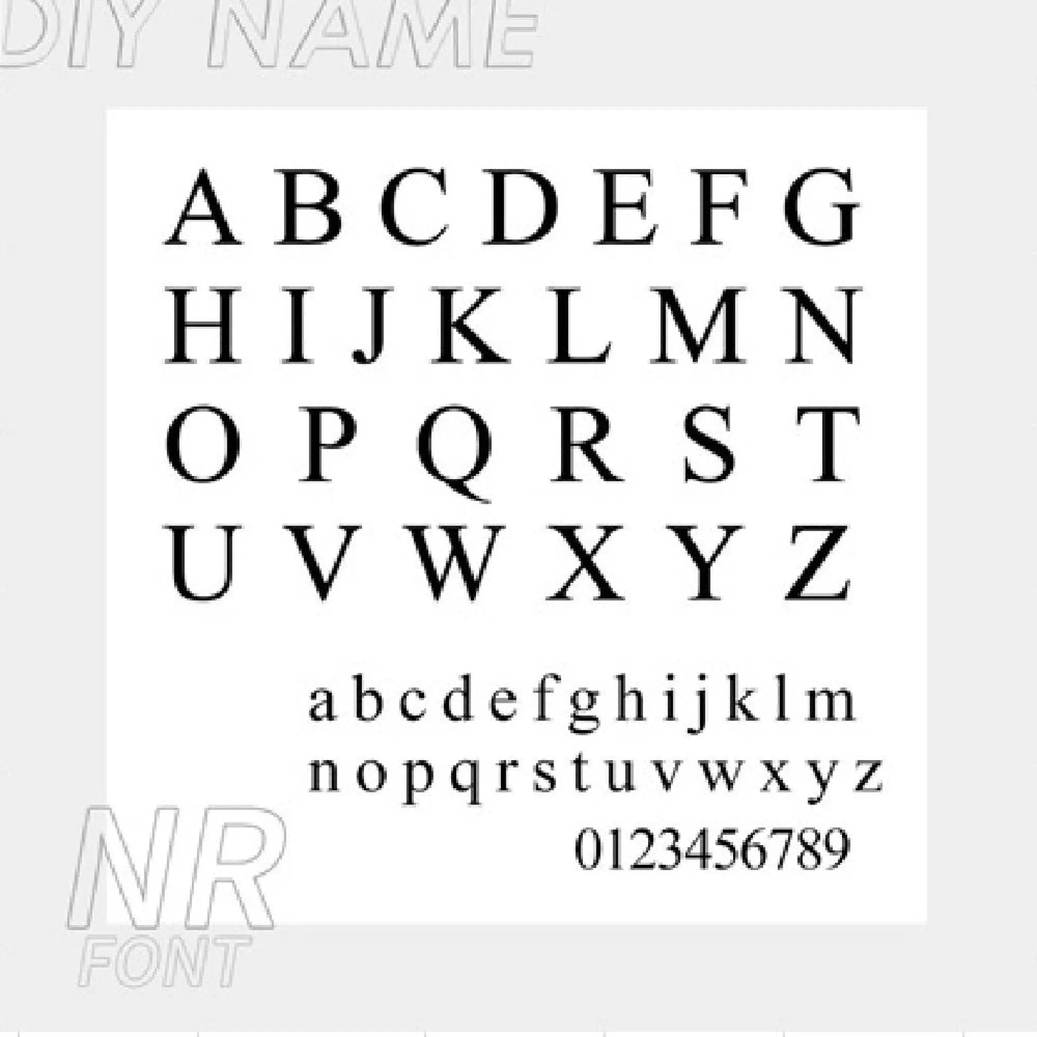 Fashionable Stainless Steel Name Necklace - NR font / Gold - 7
