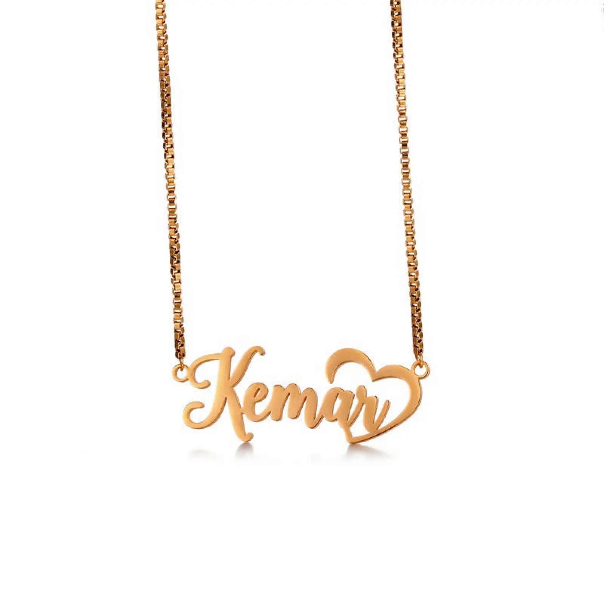 Fashionable Stainless Steel Simple English Name Clavicle Private Necklace - Rose Gold - 7