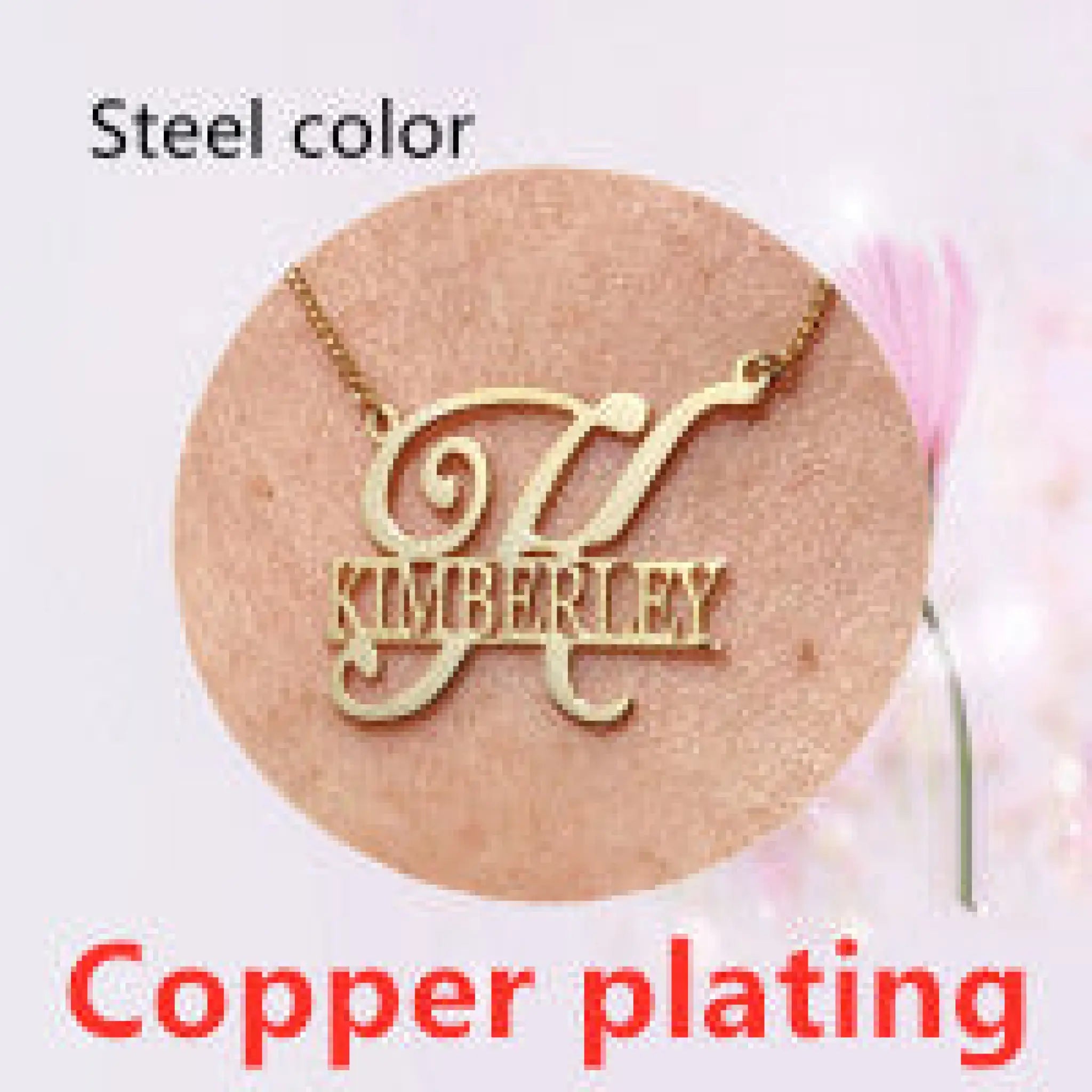 Female Personalized Custom Fashion Clavicle Chain Bracelet With a Minimum Order - Steel color Copper plating - 7