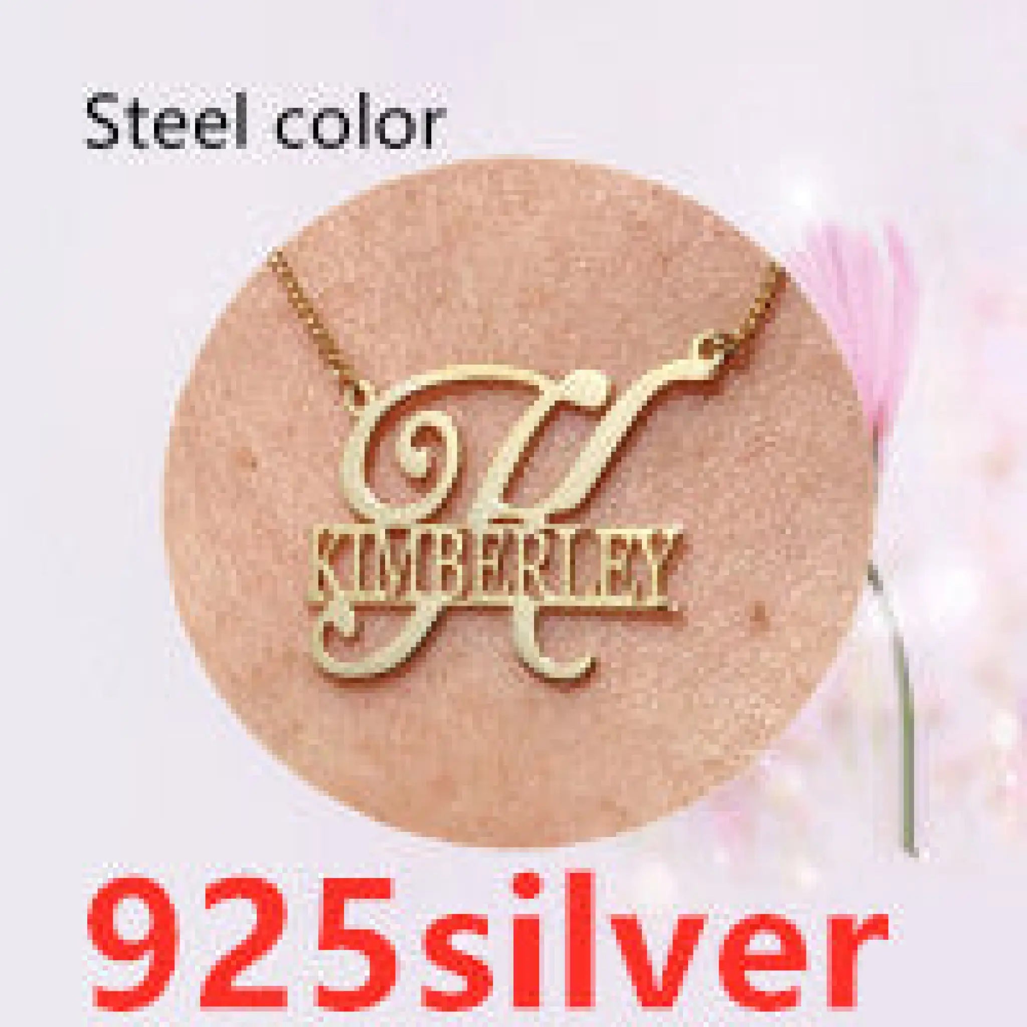 Female Personalized Custom Fashion Clavicle Chain Bracelet With a Minimum Order - Steel color 925silver - 7