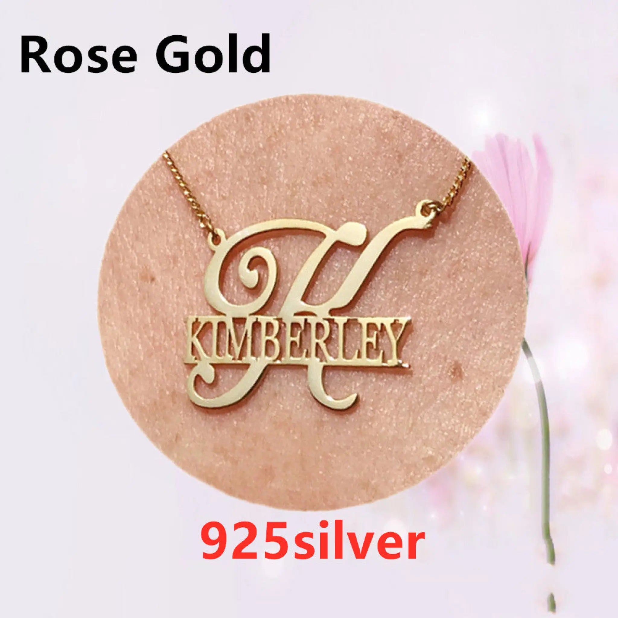 Female Personalized Custom Fashion Clavicle Chain Bracelet With a Minimum Order - Rose Gold 925silver - 7