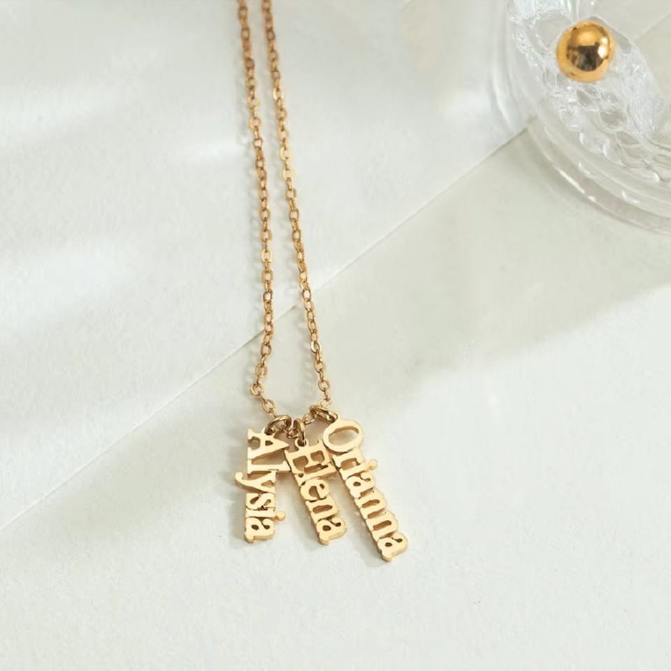 Personalized Stainless Steel English Name Jewelry Necklace