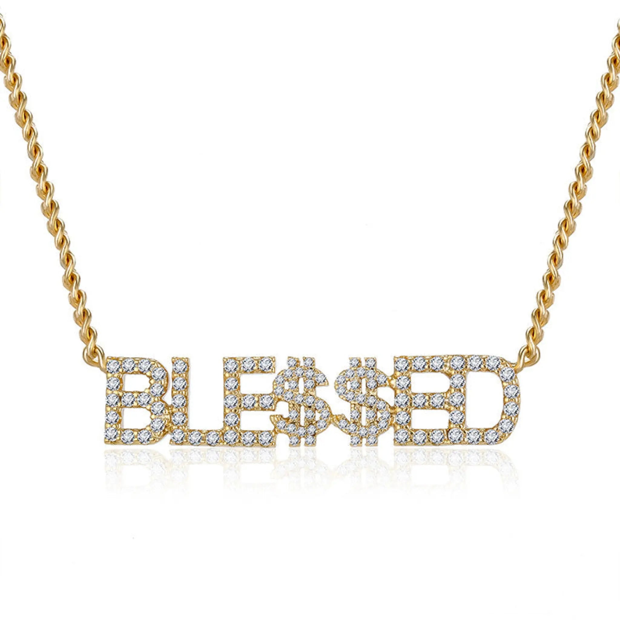 Full Diamond Name Letter Necklace - 7
