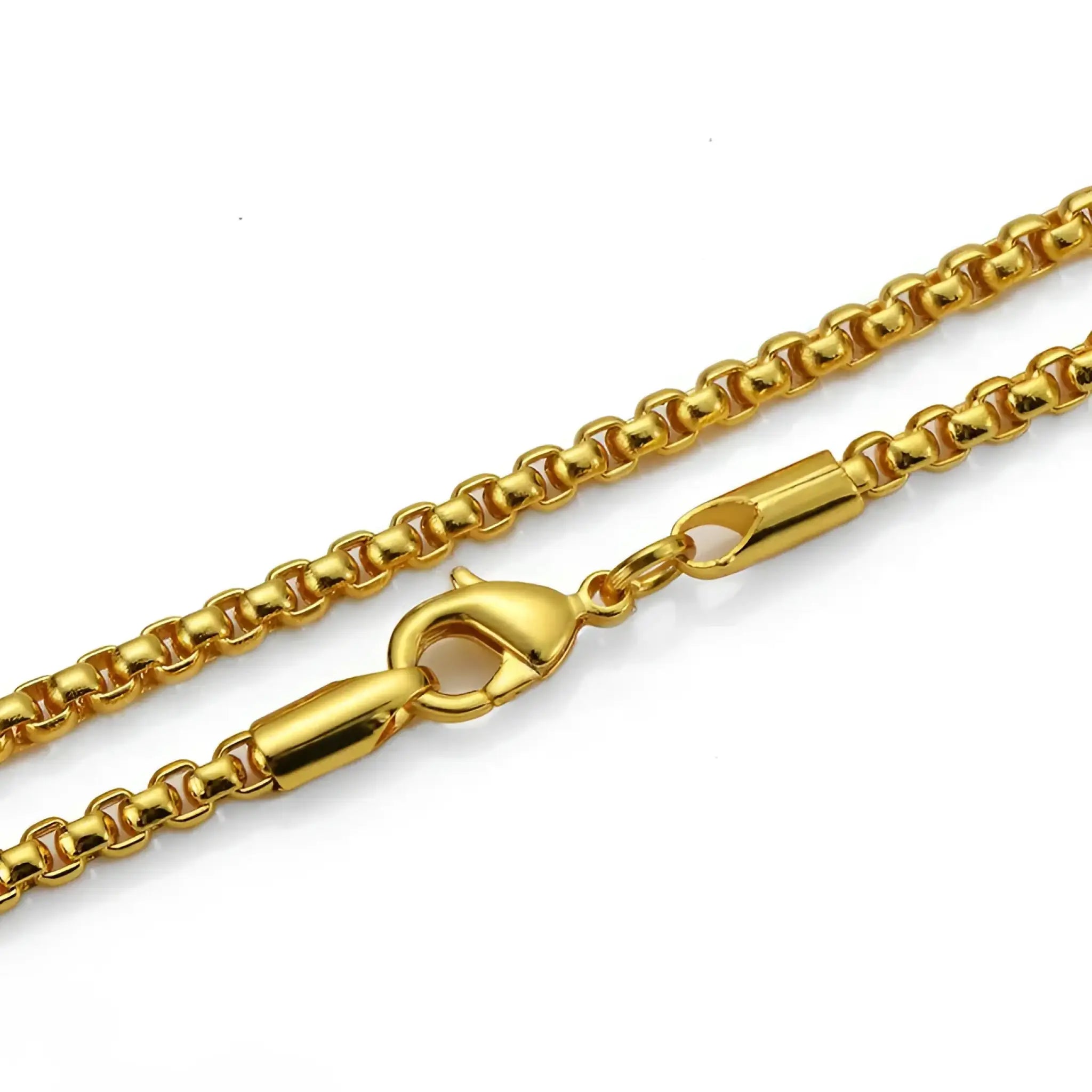 Gold Bar Hip Hop Necklace Pendant - Gold