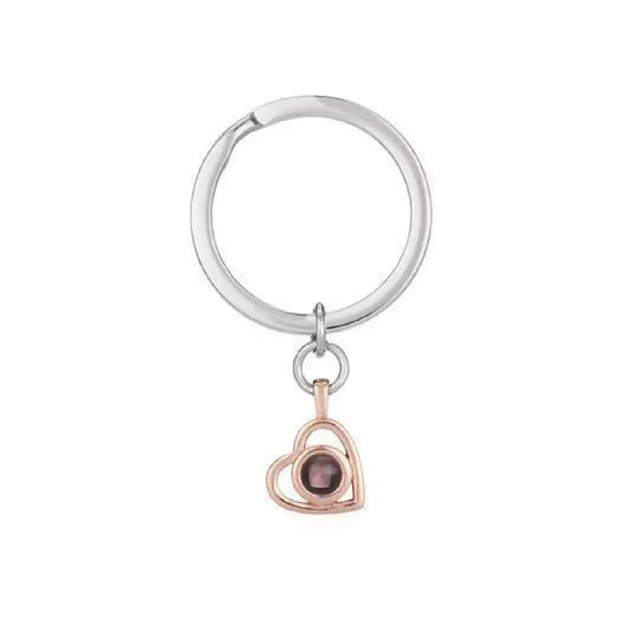 Languages I Love You Necklace Nano Projection Customized Color Pictures Photo Text - Rose Gold / 3Style - 7