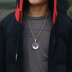 Hip Hop Personalized Pendant Photo Necklace - 7