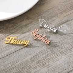 Hot Selling In Europe And America Personalized Stainless Steel Name Brooch Badge Customized Name Customized Brooch - 7