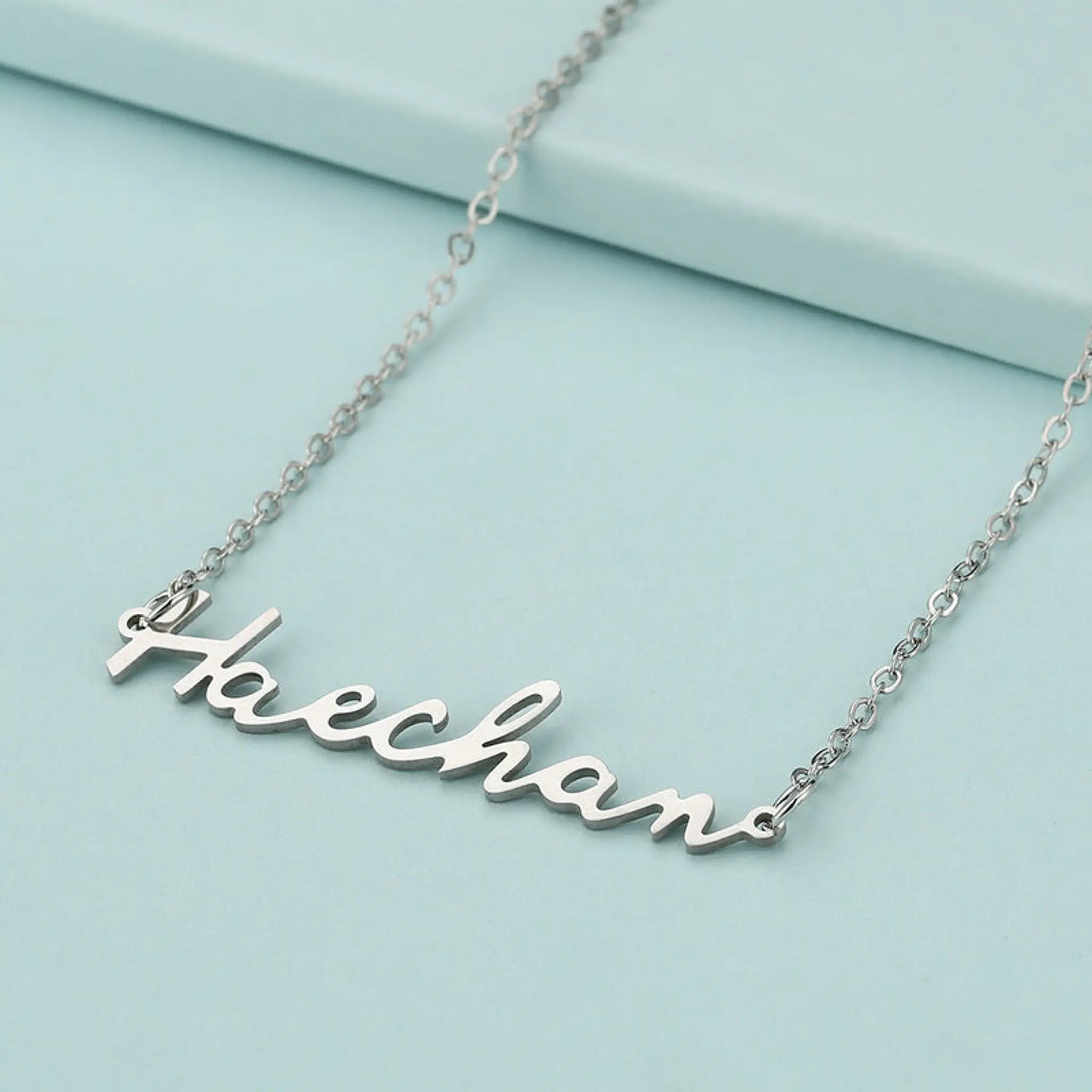 K-POP NCT Member Name Letter Necklace - Haechan - 4