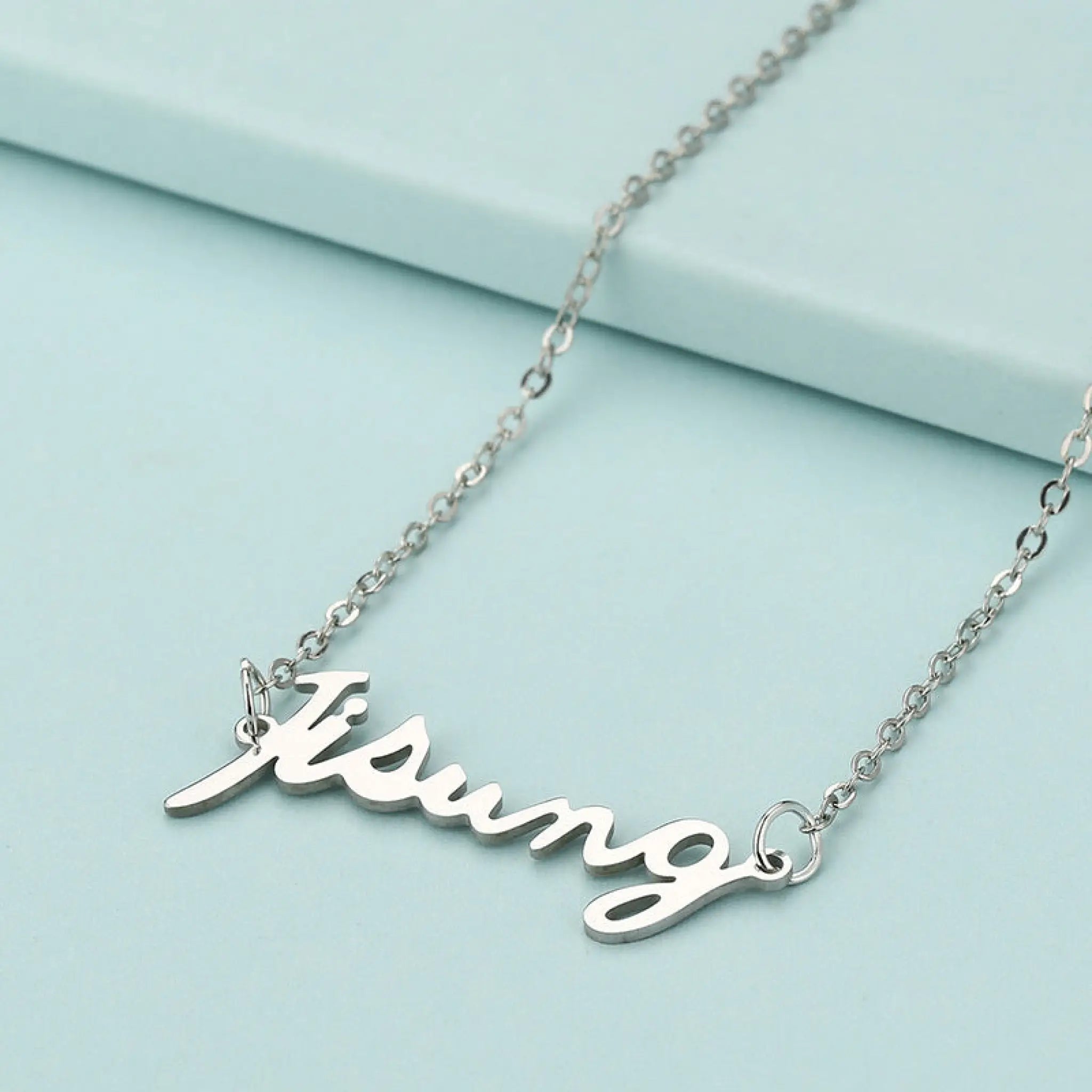 K-POP NCT Member Name Letter Necklace - Jisung - 4