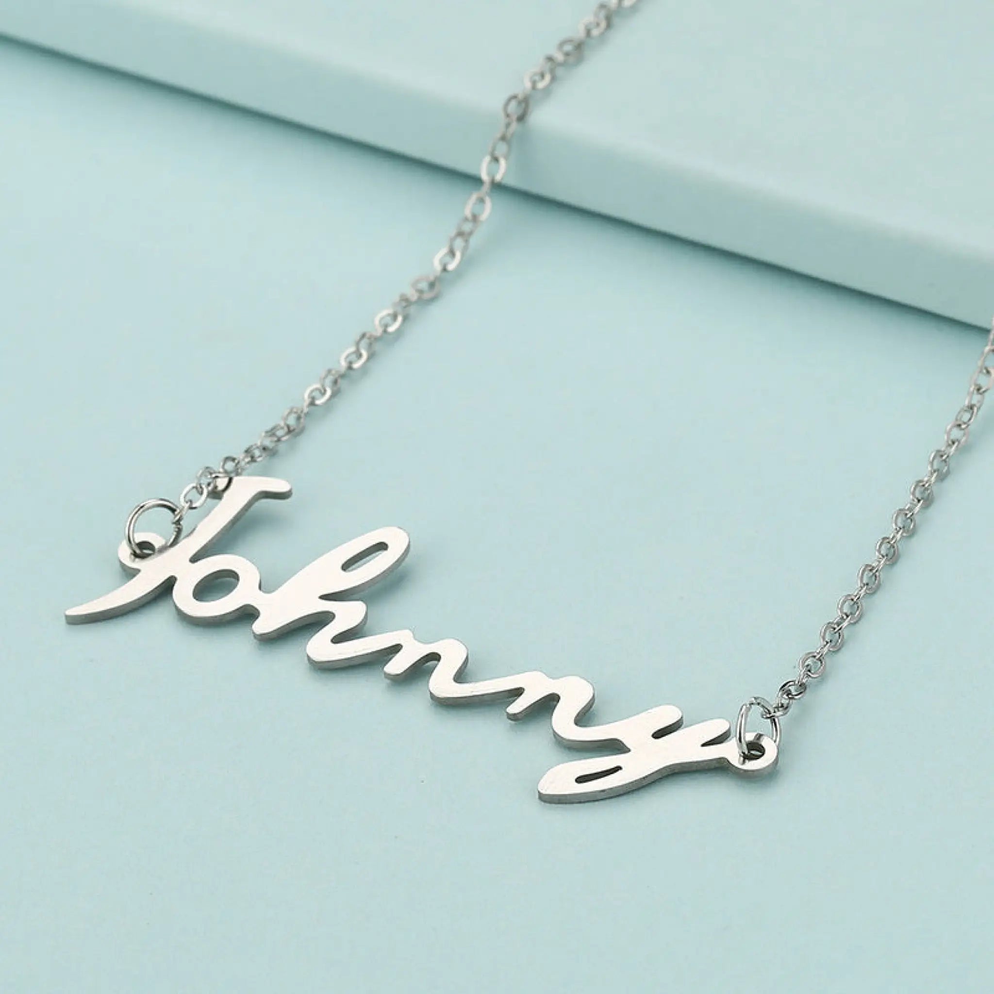 K-POP NCT Member Name Letter Necklace - Johnny - 4