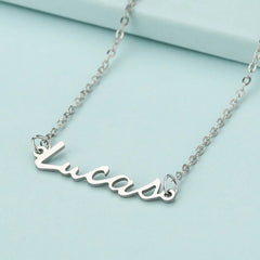 K-POP NCT Member Name Letter Necklace - Lucas - 4