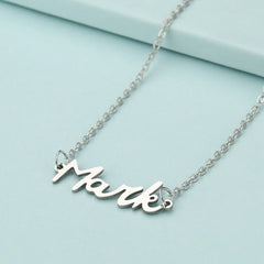 K-POP NCT Member Name Letter Necklace - Mark - 4