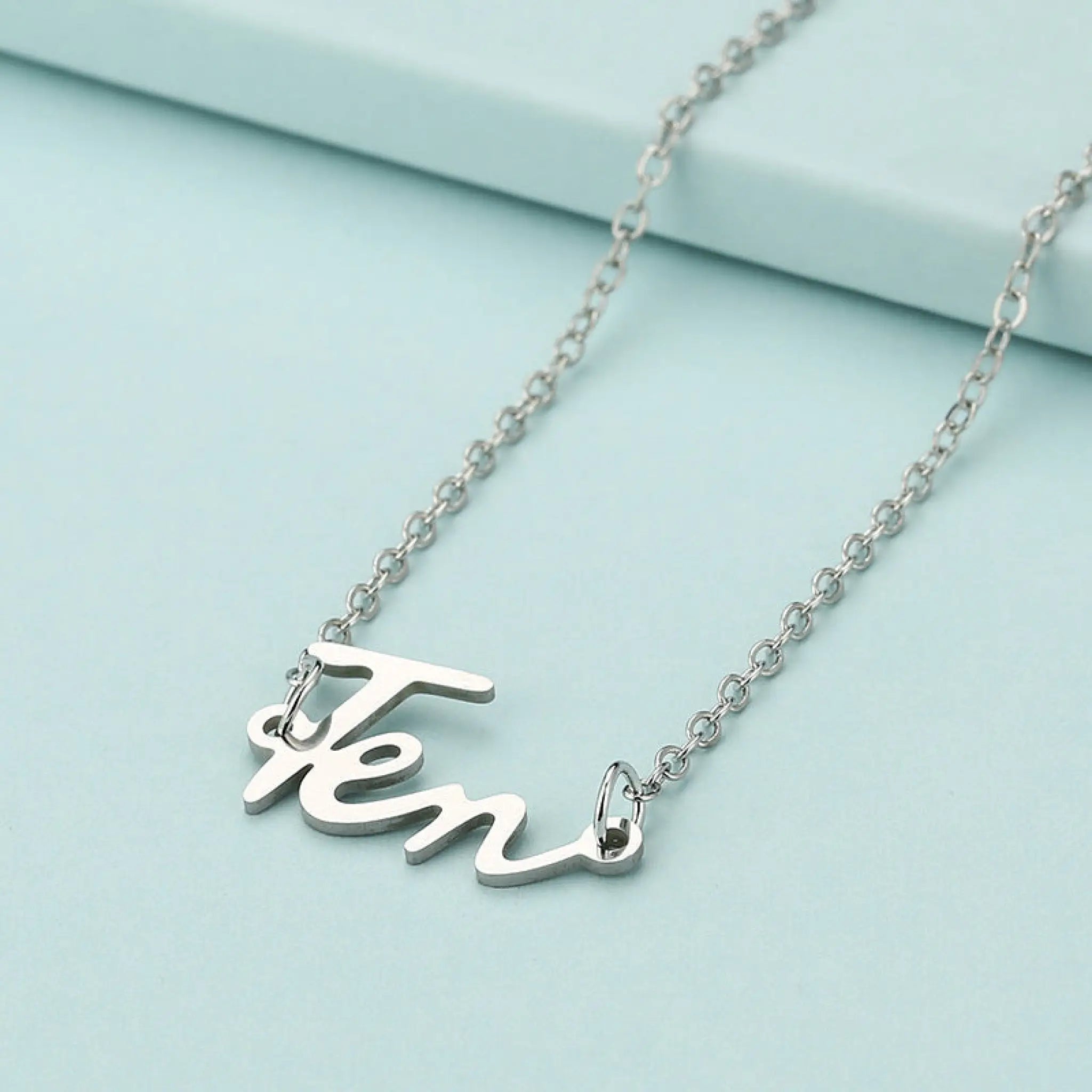 K-POP NCT Member Name Letter Necklace - Ten - 4