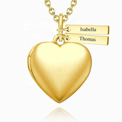 Love Heart-shaped Necklace DIY Jewelry Photo Pendant - 7