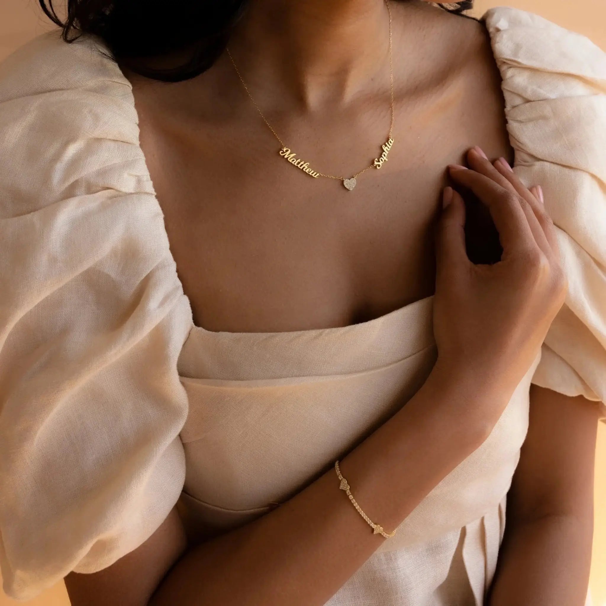 Love Multi Name Necklace Fashionable Niche - 7