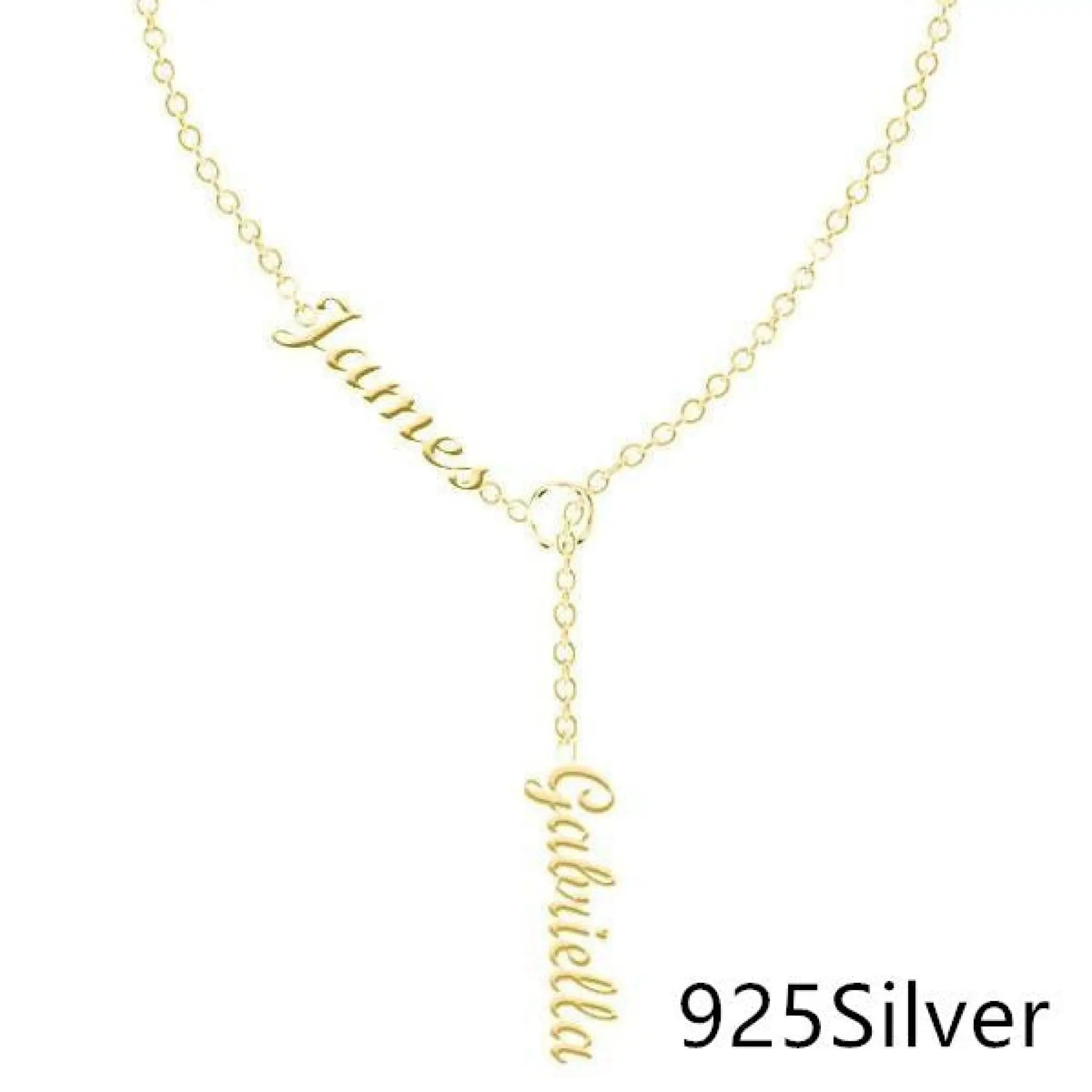 Luxury Custom Name Necklace Unique & Stylish Fashion Piece - Gold 925Silver - Necklace