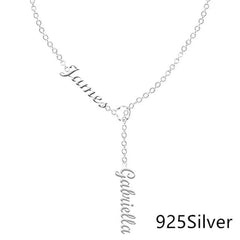 Luxury Custom Name Necklace Unique & Stylish Fashion Piece - Silver 925Silver - Necklace