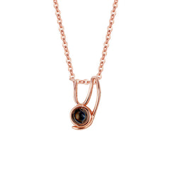 Men’s And Women’s Fashion Personalised Alphabet Projection Necklace - 7