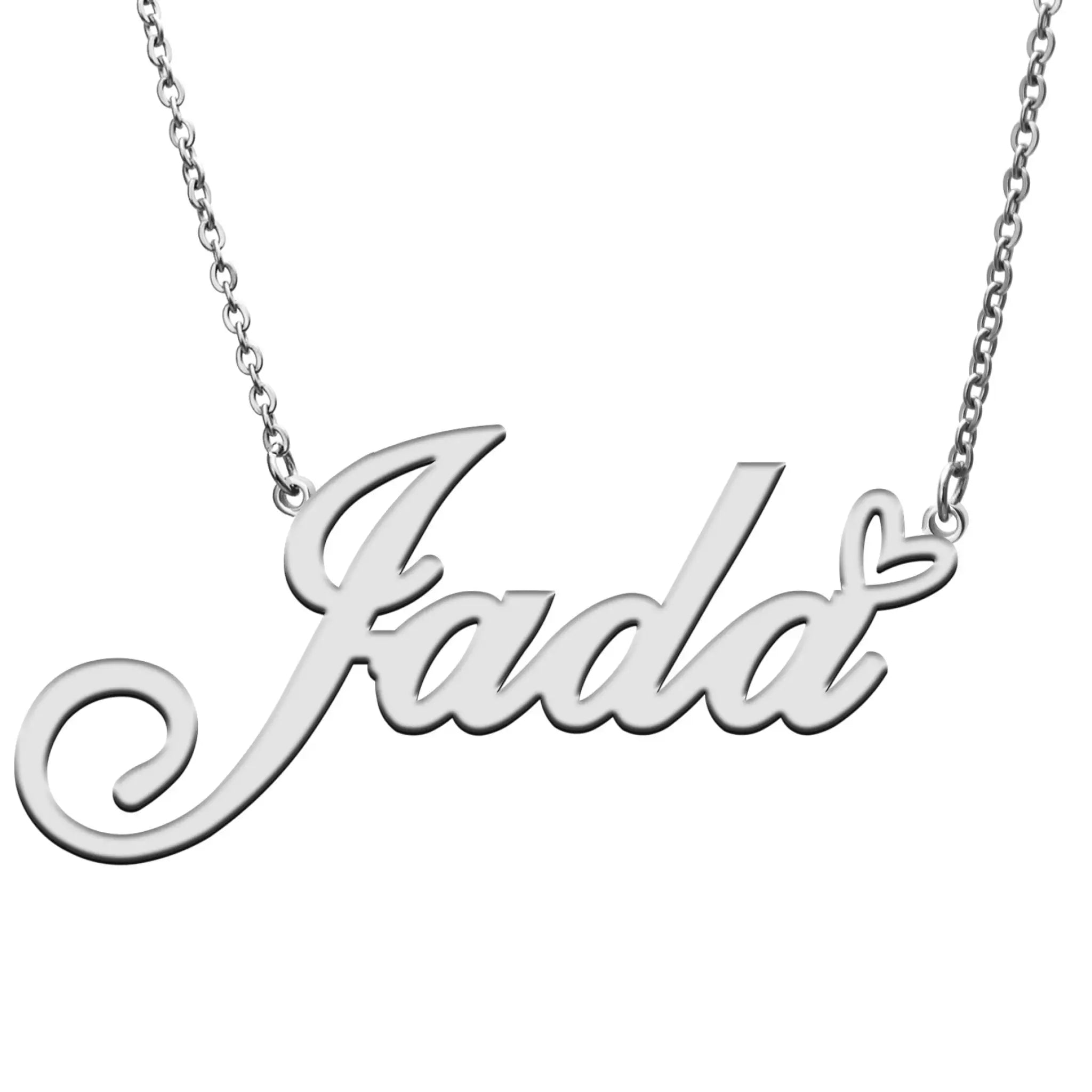 Name Birthday Gift English Alphabet Necklace - Silver - 7