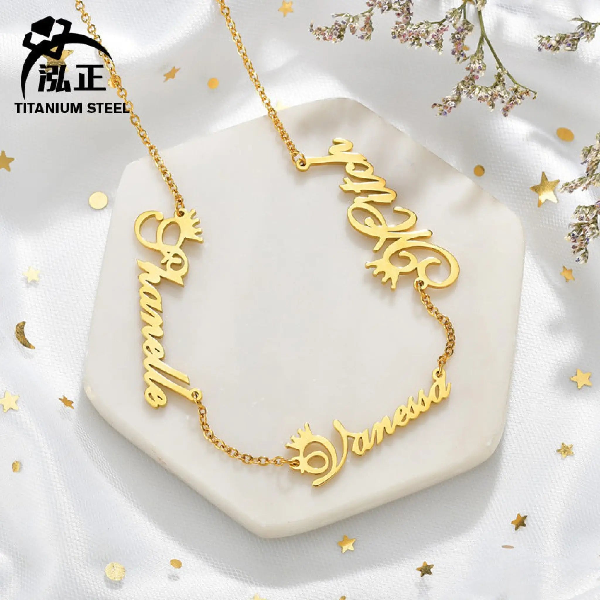 Name Custom Necklace Customize Multiple Name Necklaces - Necklace