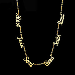 Name Custom Necklace Customize Multiple Name Necklaces - Necklace