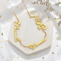 Name Custom Necklace Customize Multiple Name Necklaces - Necklace