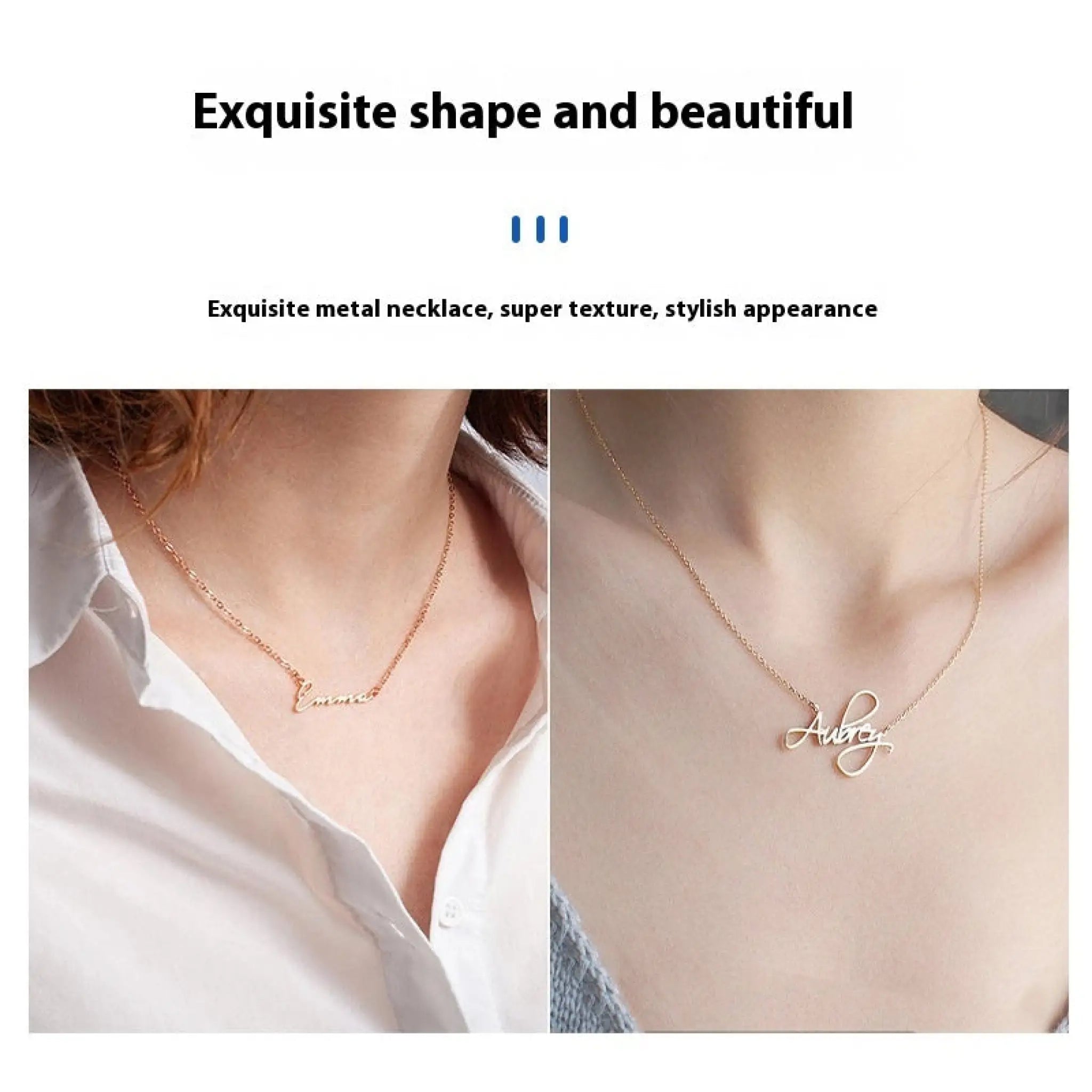 Name Design European And American DIY High-end Necklace - 7