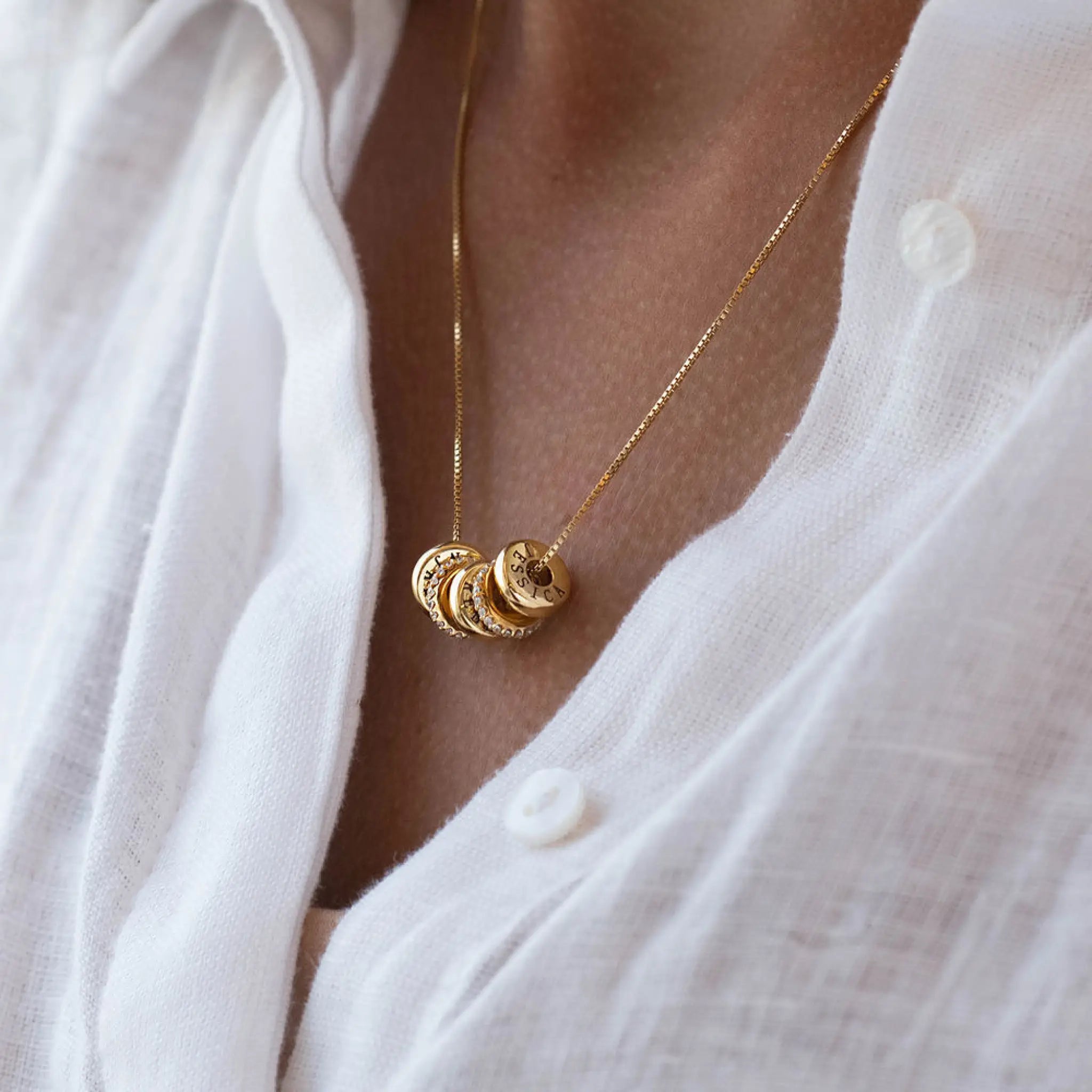Name Necklace Female DIY Personalized Custom Diamond - 7