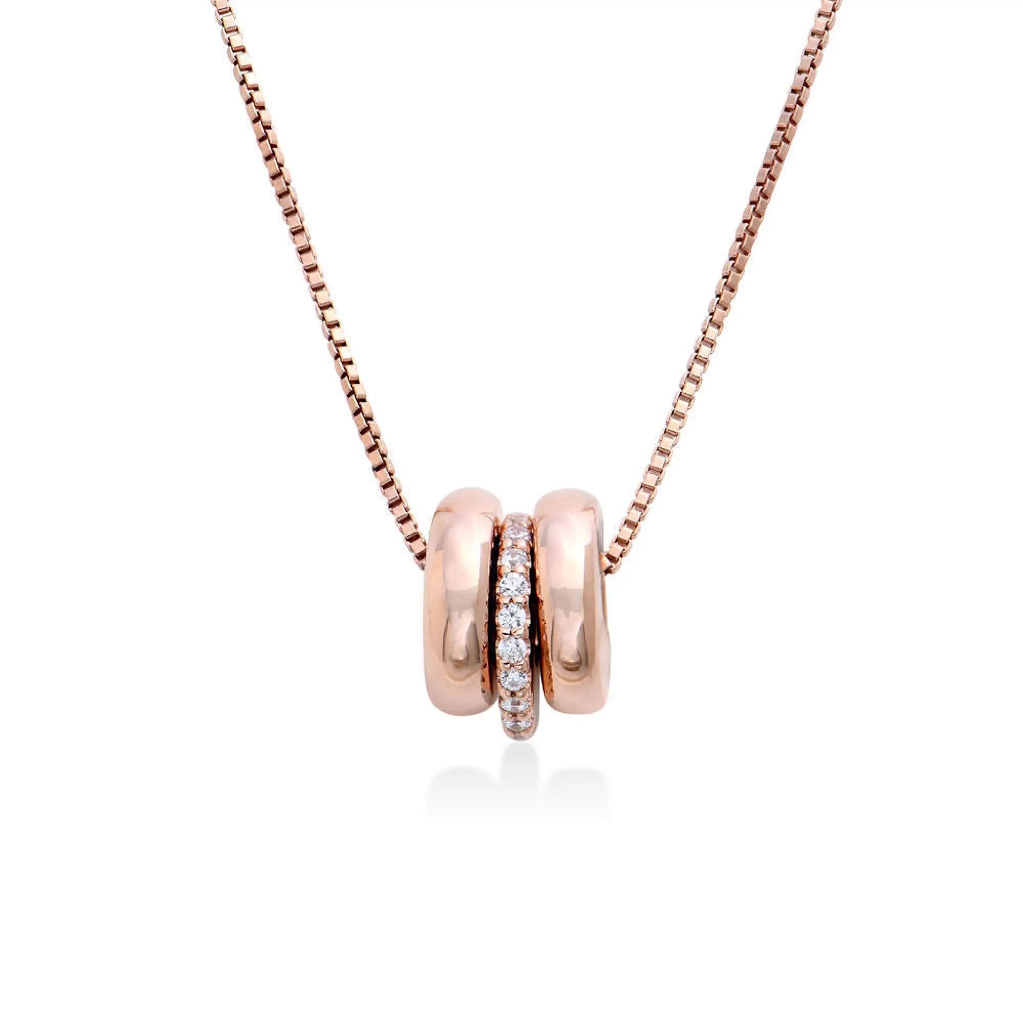 Name Necklace Female DIY Personalized Custom Diamond - Rose - 7