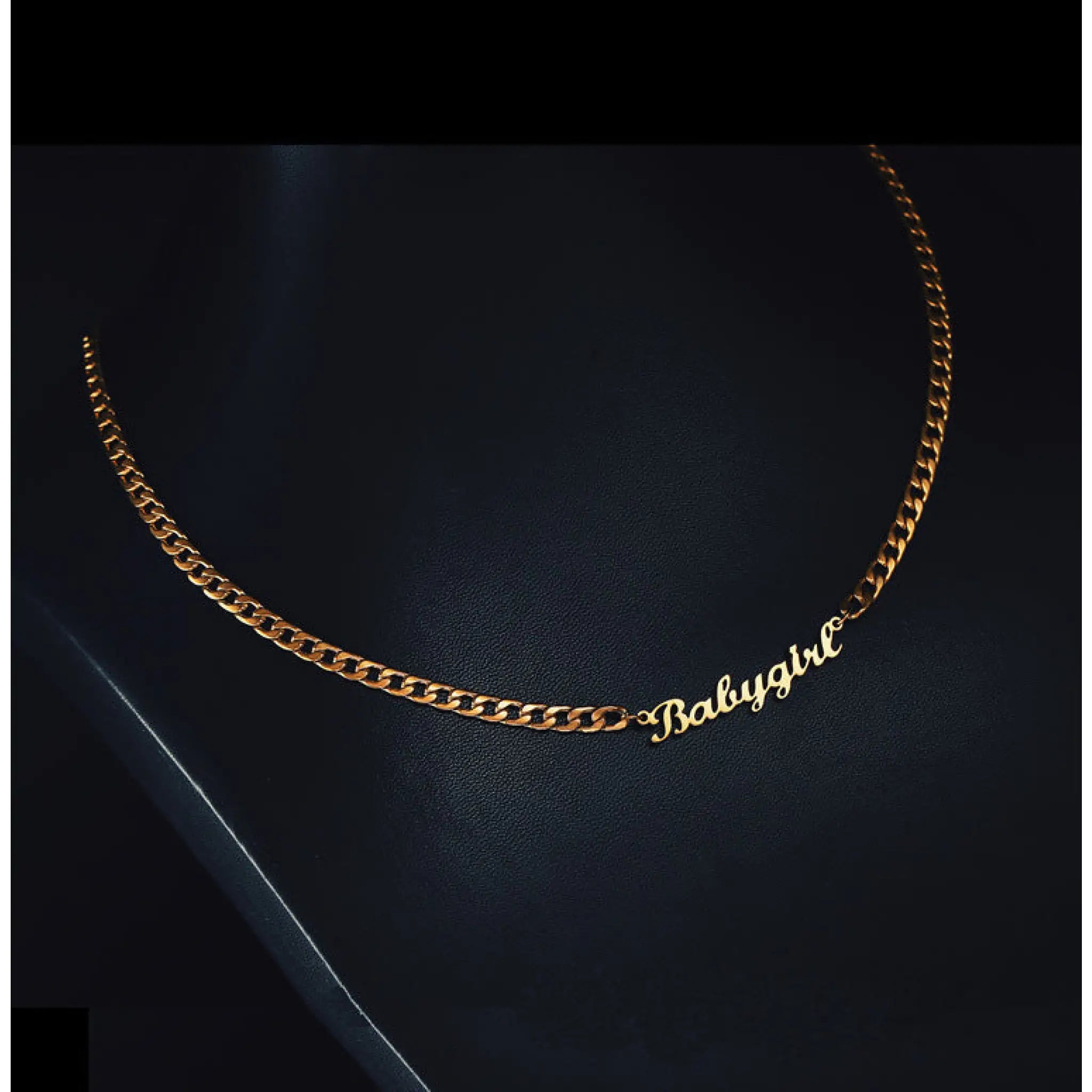 Name necklace ladies Hip hop necklace - Necklace