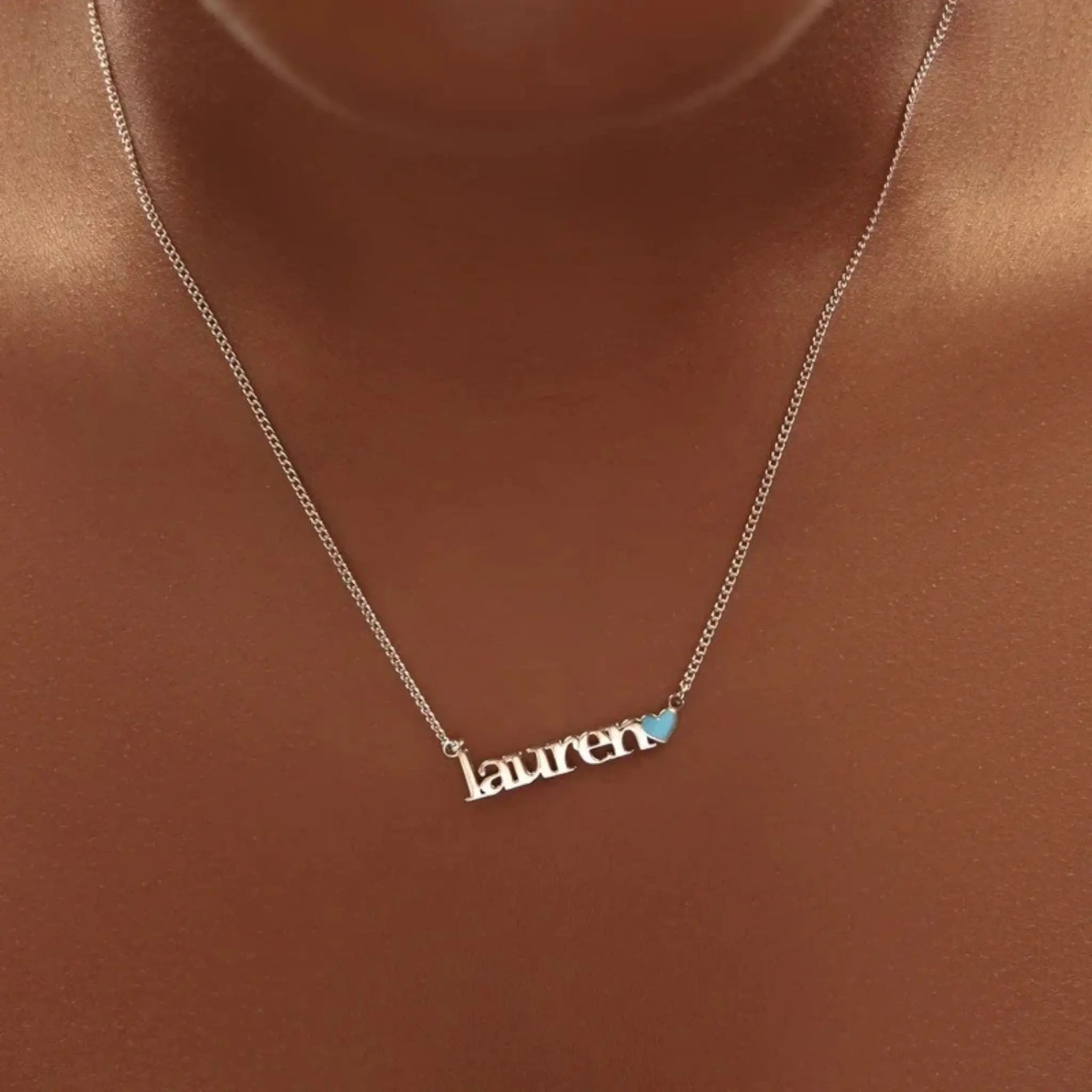 Name Pendant Heart-shaped Necklace For Ladies - 7