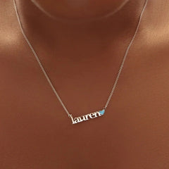 Name Pendant Heart-shaped Necklace For Ladies - 7