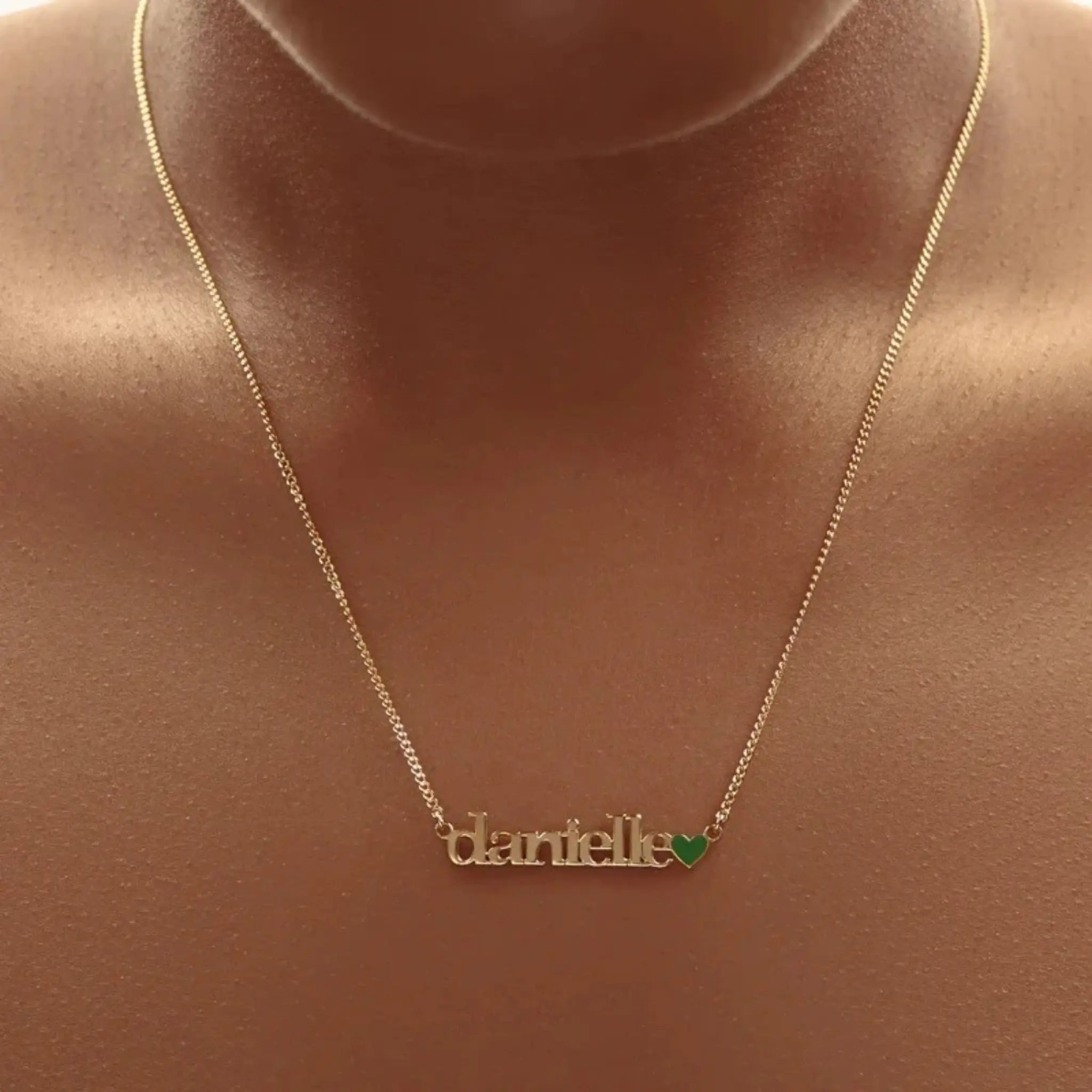 Name Pendant Heart-shaped Necklace For Ladies - 7