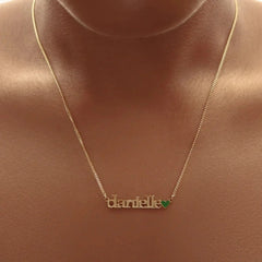 Name Pendant Heart-shaped Necklace For Ladies - 7