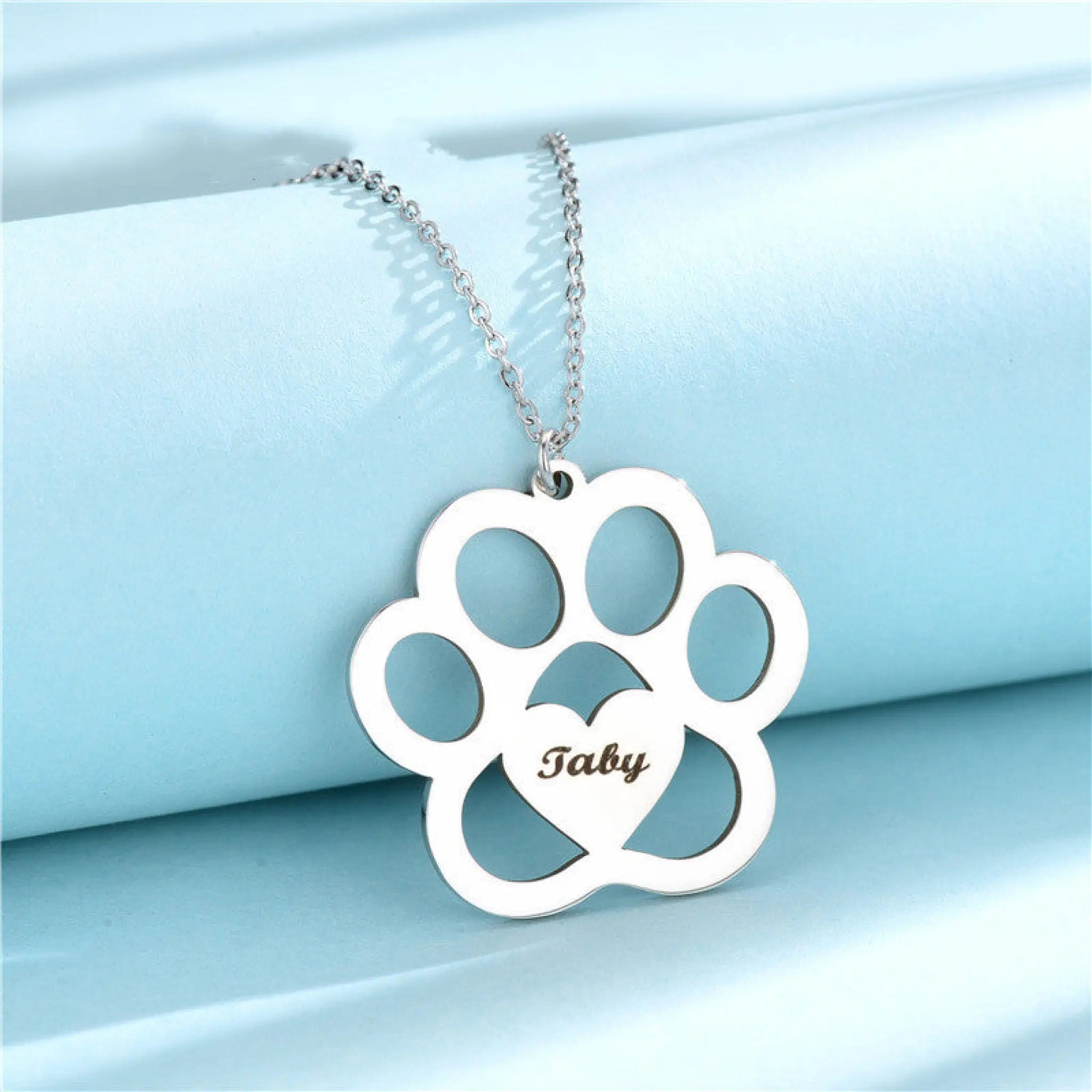 Name Steel Gold Necklace - 7