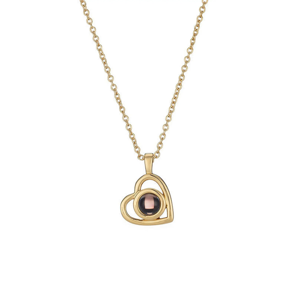 Necklace Nano Projection Customized Color Picture Photo - Gold / Necklace - 7