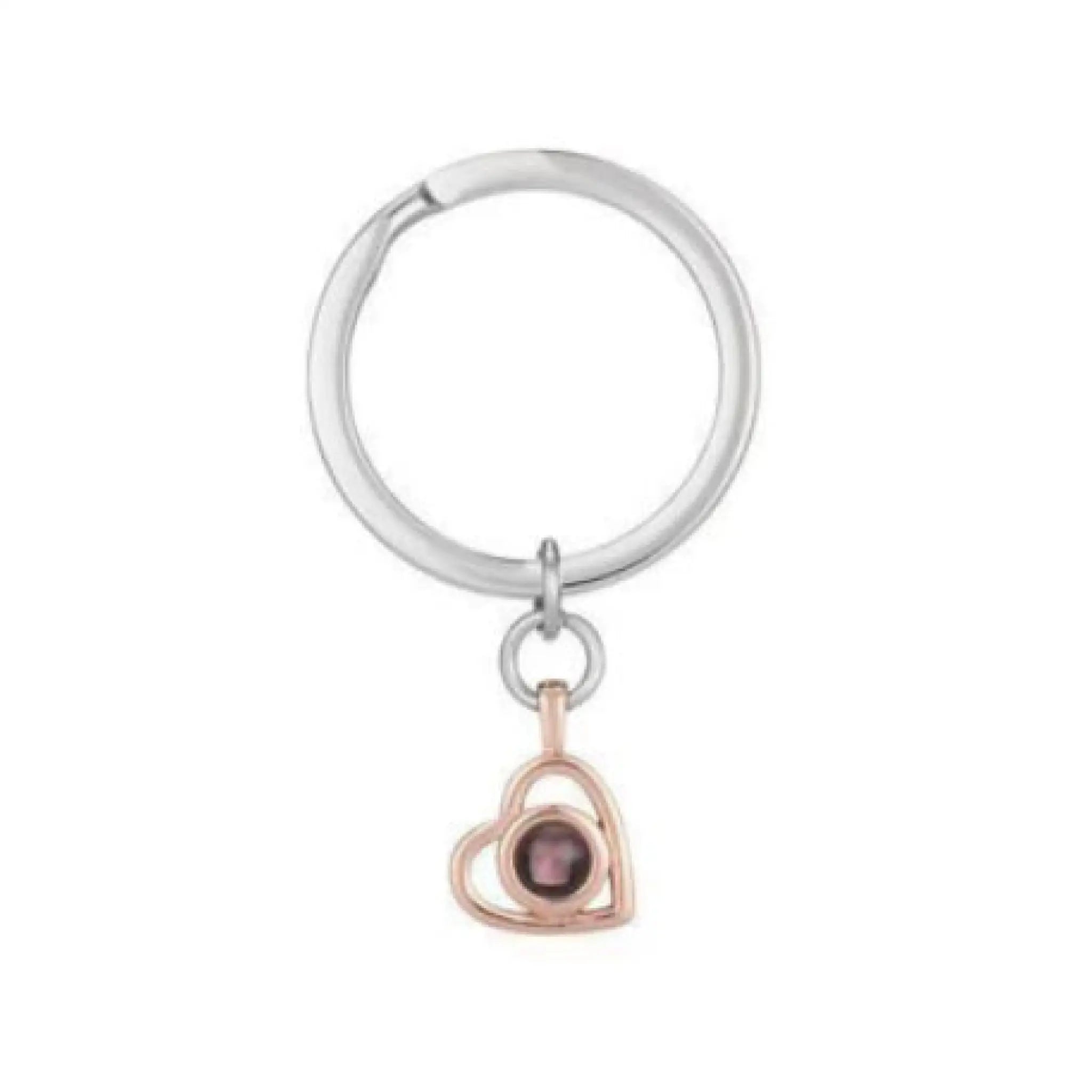 Necklace Nano Projection Customized Color Picture Photo - Rose gold / Keychain - 7