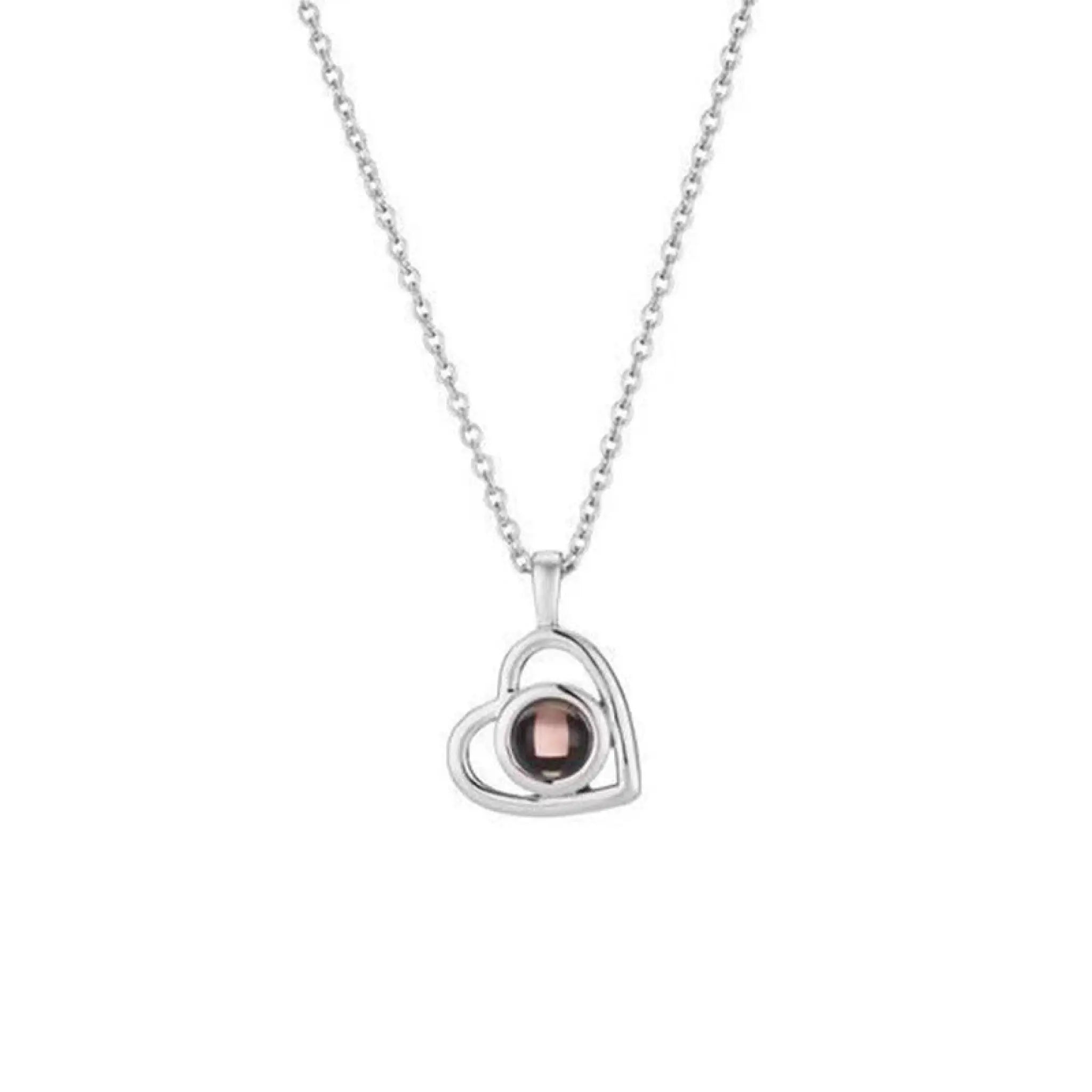 Necklace Nano Projection Customized Color Picture Photo - Silver / Necklace - 7