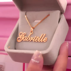 Personalize name necklace custom necklace - Rose Gold - 7