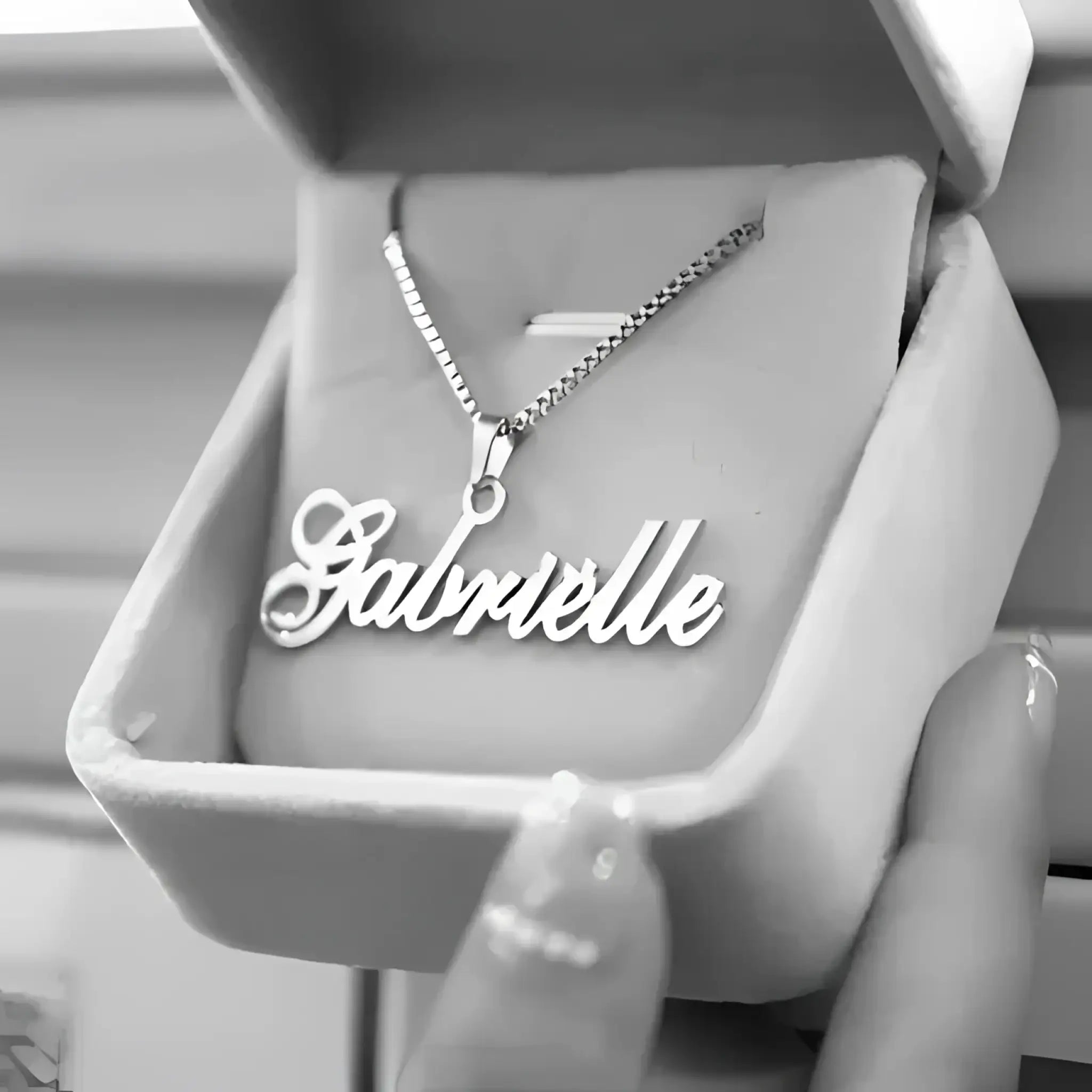 Personalize name necklace custom necklace - Silver - 7