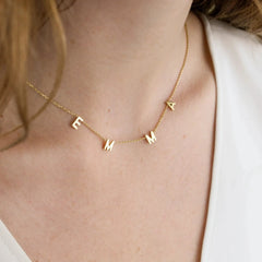 Personalized Alphabet Name Necklace DIY - Necklace
