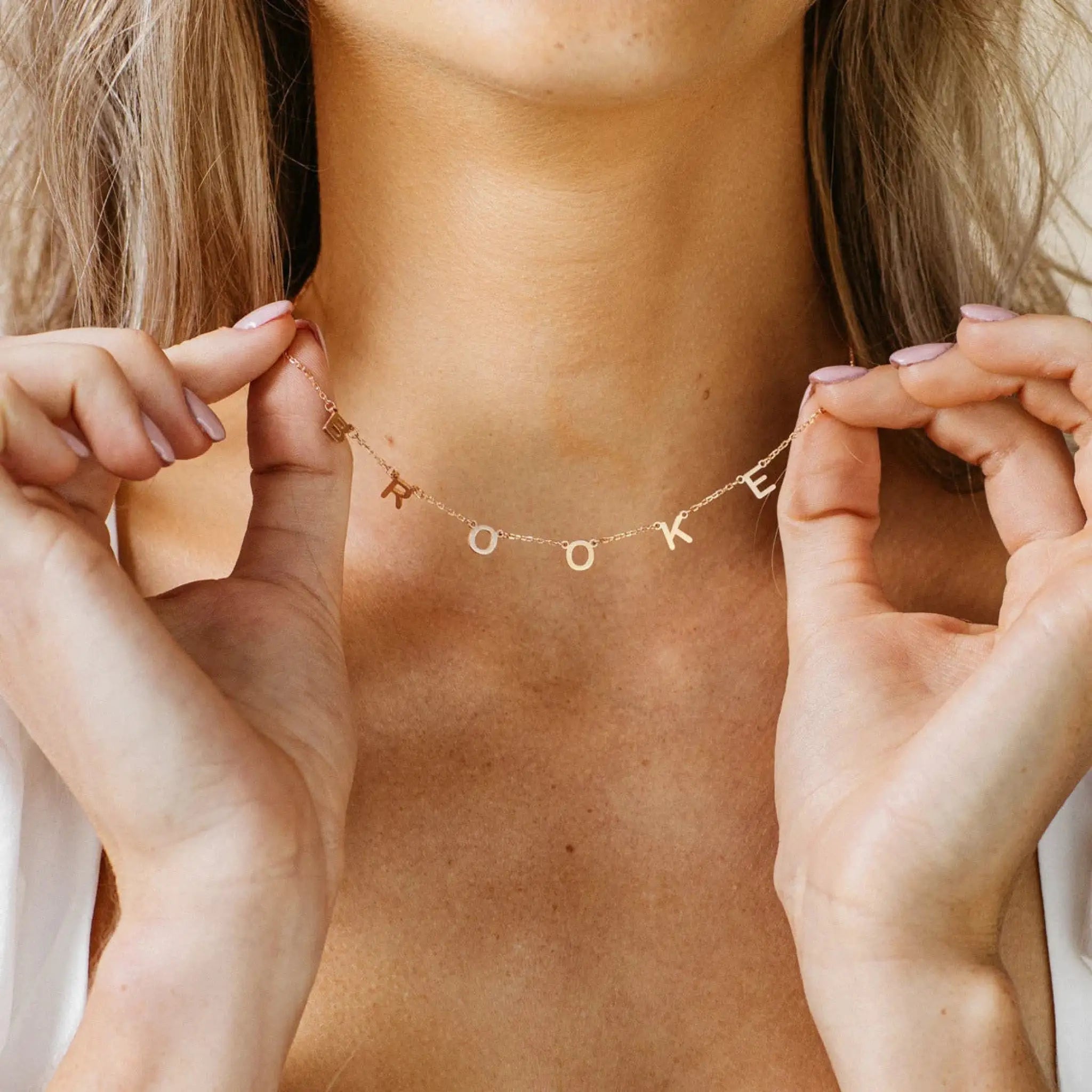 Personalized Alphabet Name Necklace DIY - 7