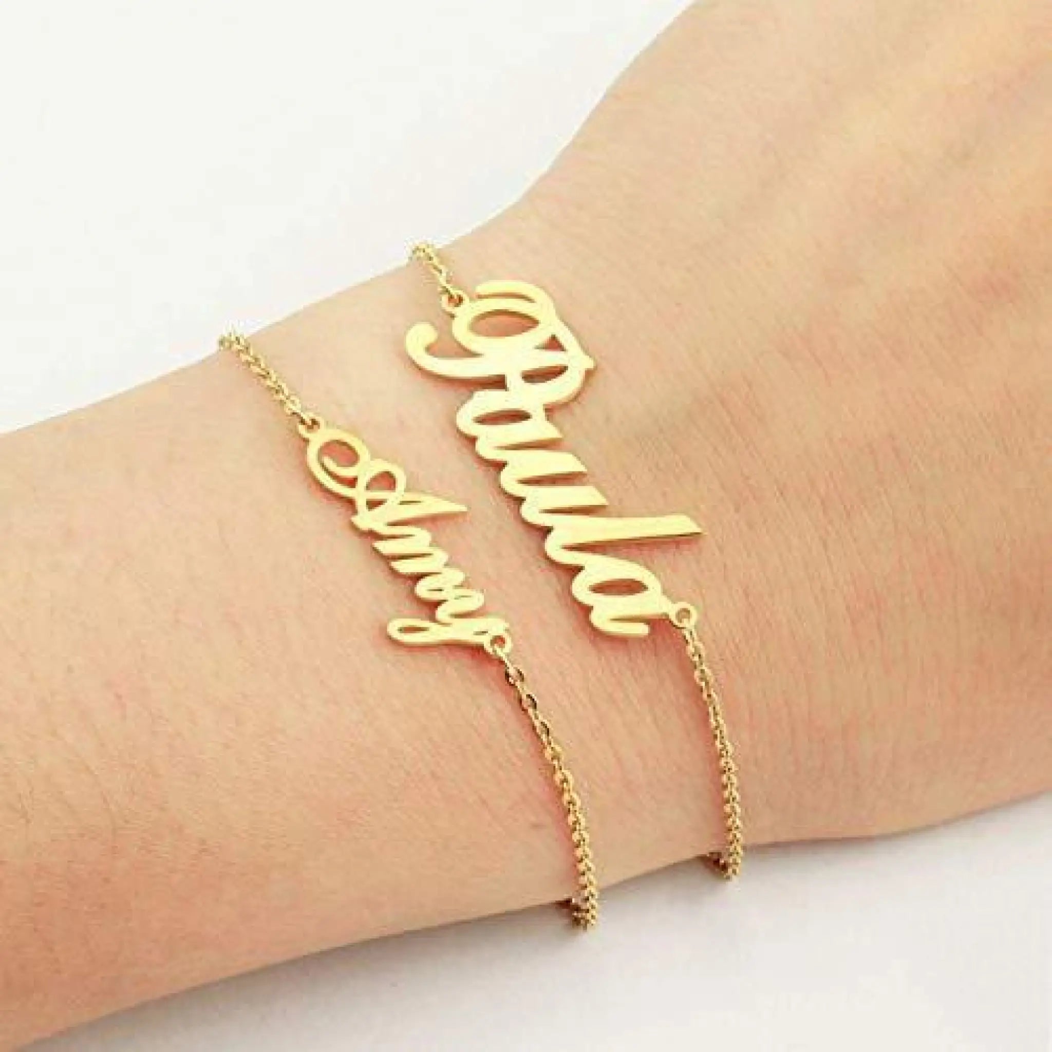 Personalized Creative Stainless Steel Custom Cut Name Bracelet - 7