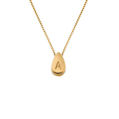 Personalized Custom Letter Engraved Geometric Necklace - 7