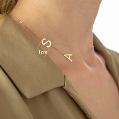 Personalized Custom Letter Necklace Stainless Steel - 7