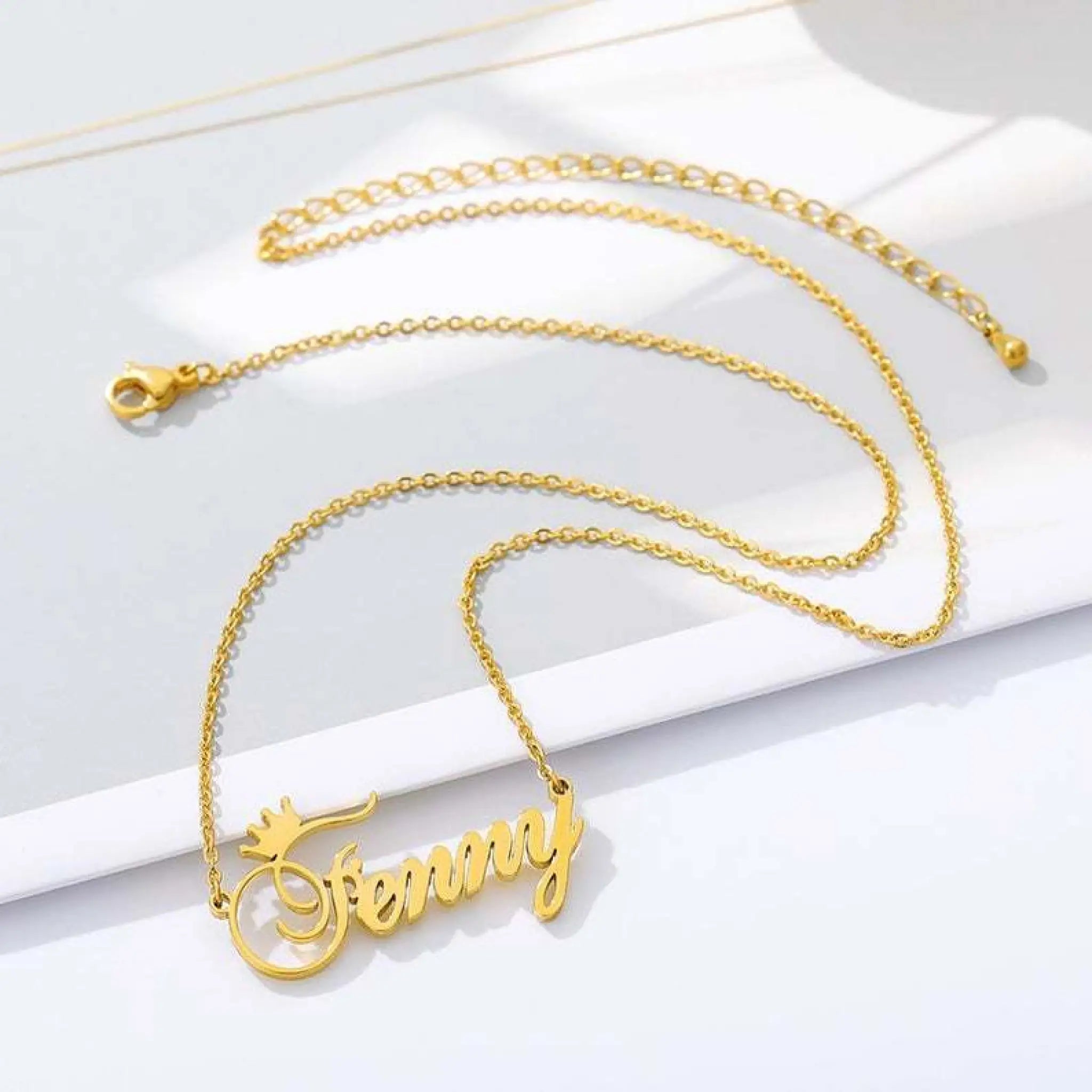 Personalized Custom Name Chain English Letter Fashion Necklace - Gold / 925silver - 7